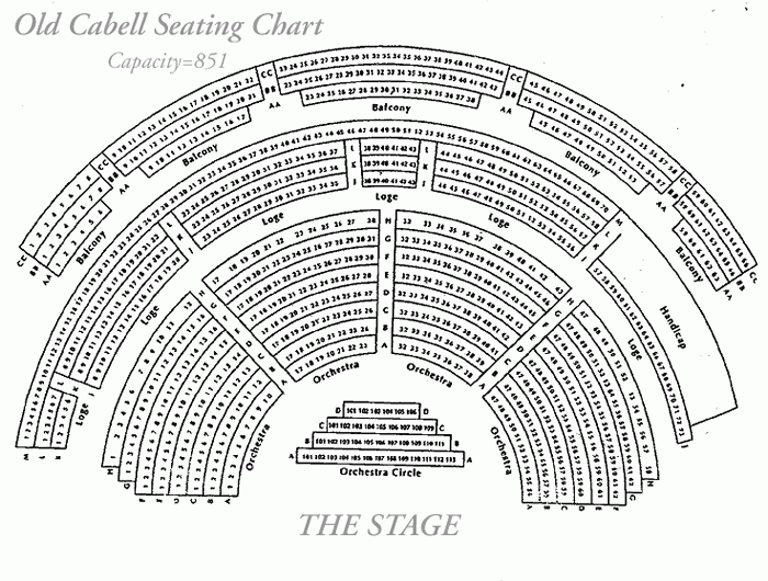 Old Cabell Seating Chart